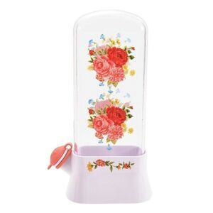 Pioneer Woman Sweet Rose Herb Keeper Water Well Base Clear Floral Plastic Gift